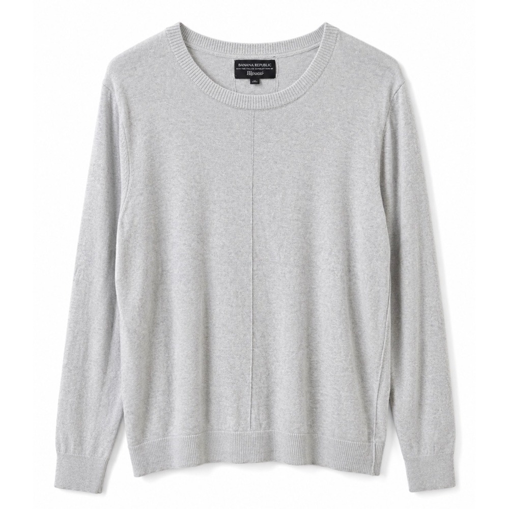 Banana Republic Filpucci Cashmere Blend Sweater Gray Crewneck Women's XL